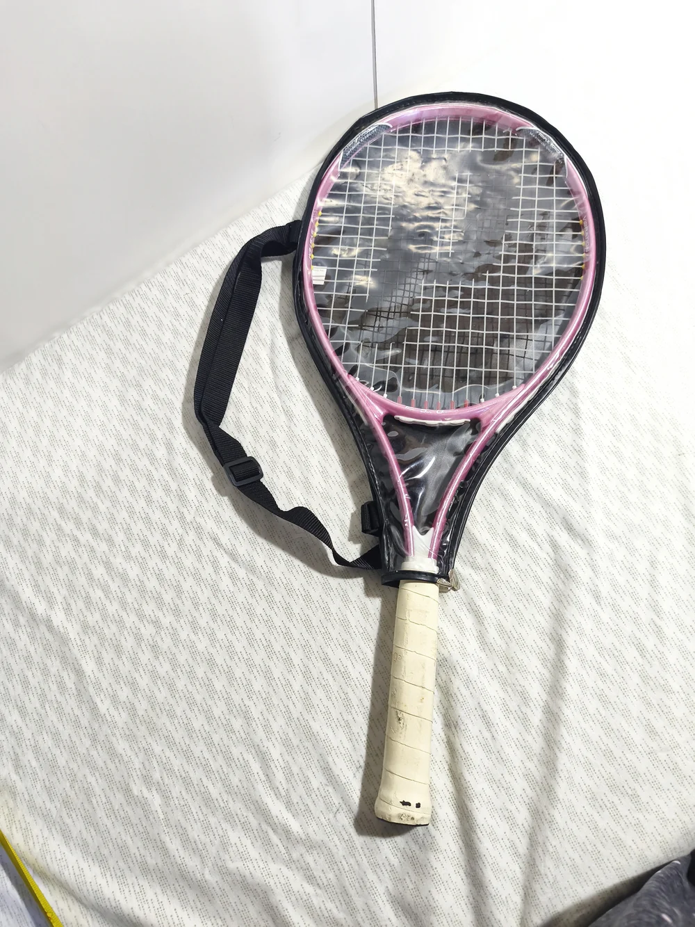 Pink Tennis Racket with White Grip - Picture 10 of 13